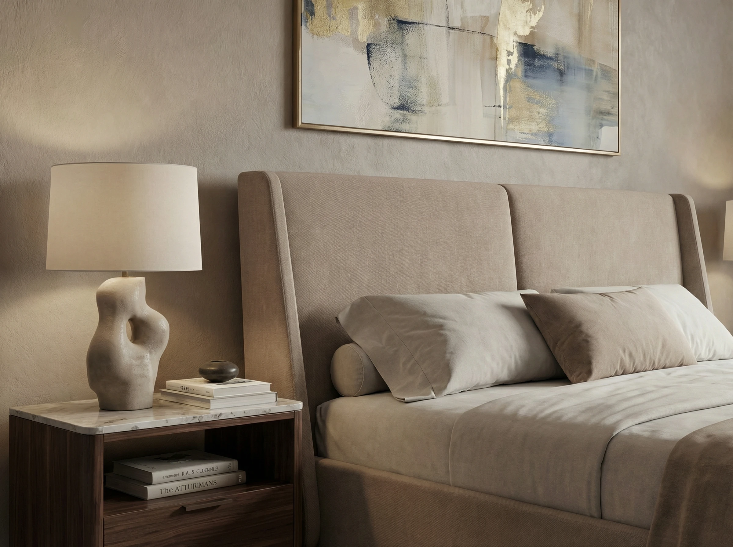 Giường Anliving MKL-BED02 nỉ nhiều màu sắc