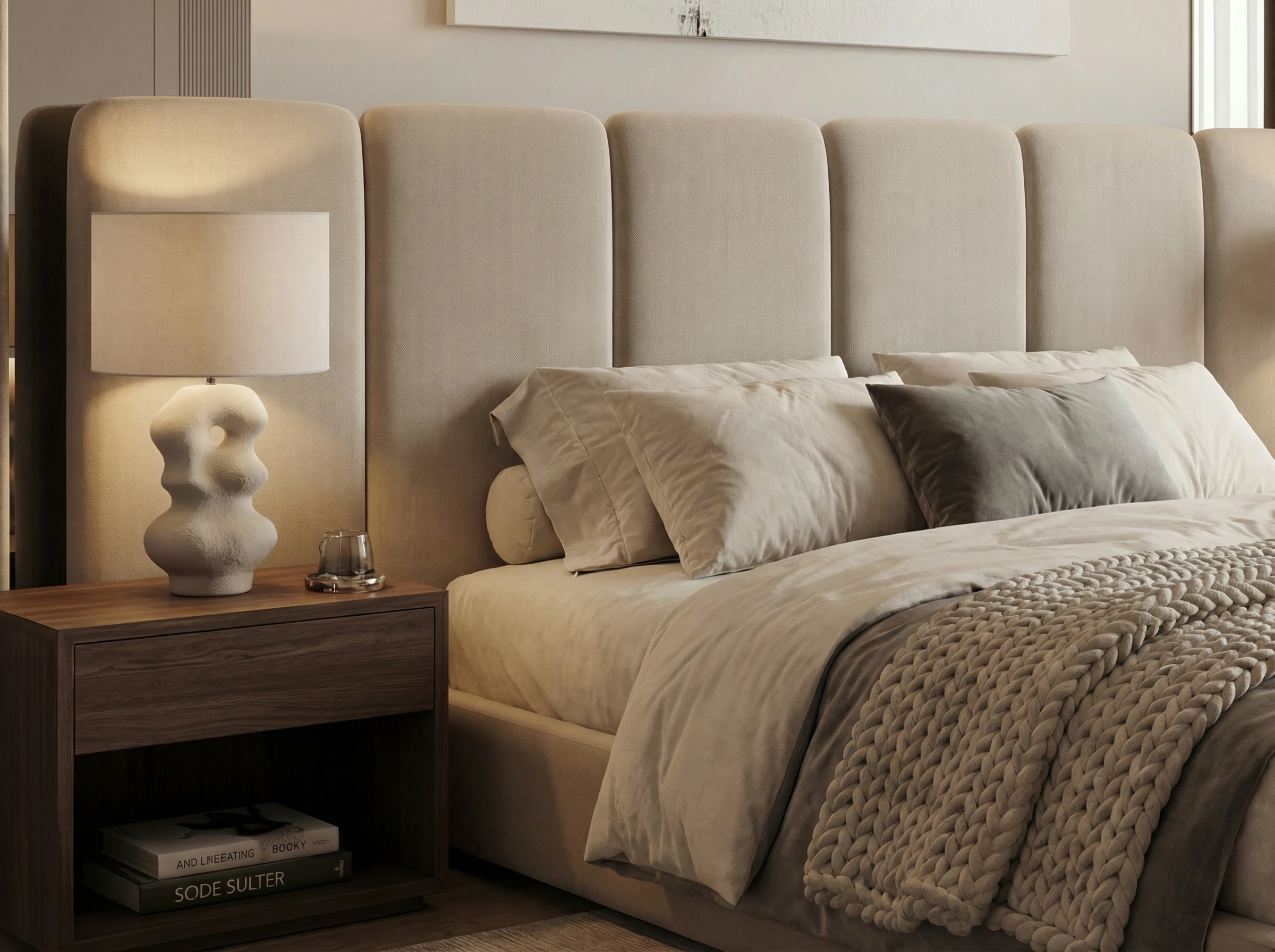 Giường Anliving MKL-BED04 nỉ nhiều màu sắc