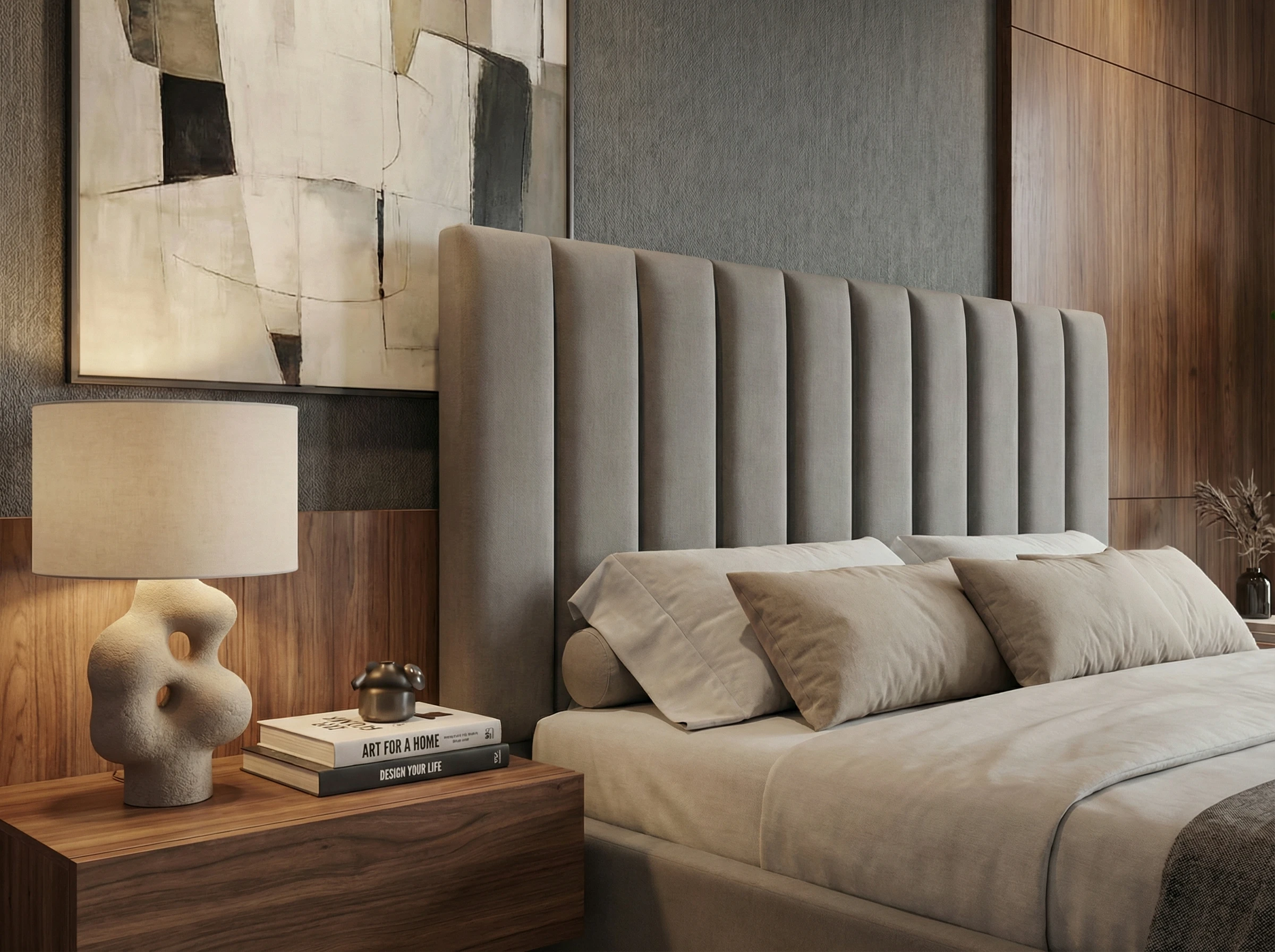 Giường Anliving MKL-BED07 nỉ nhiều màu sắc