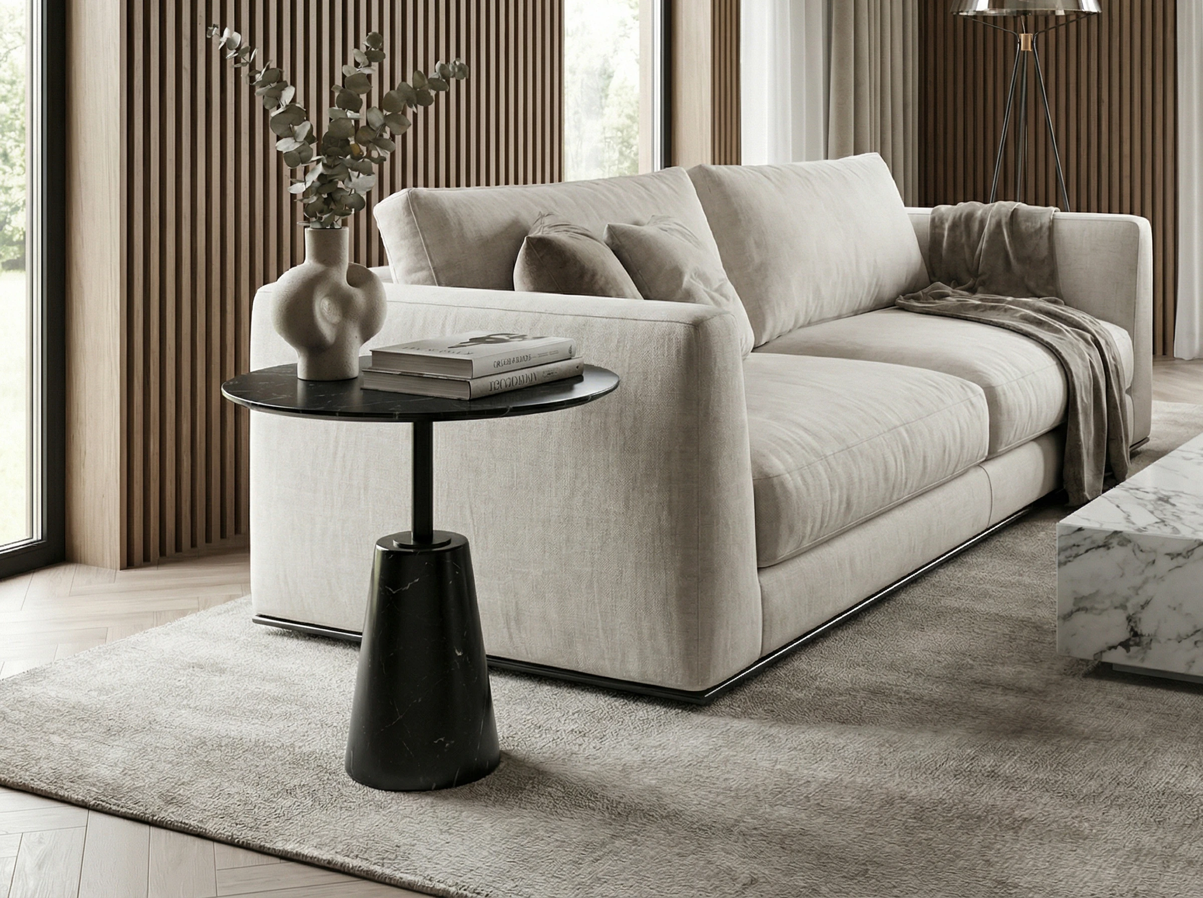 Bàn Tab Minlux MKL-ST02 đá tự nhiên nhiều màu sắc D40xH50