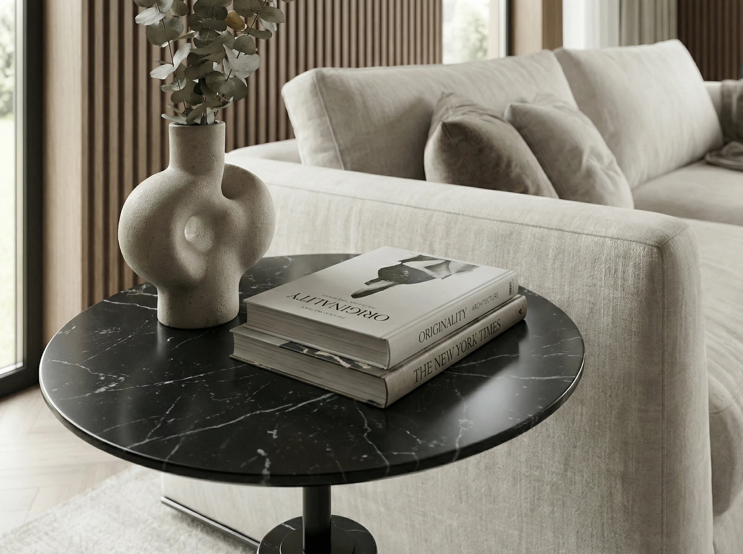 Bàn Tab Minlux MKL-ST02 đá tự nhiên nhiều màu sắc D40xH50