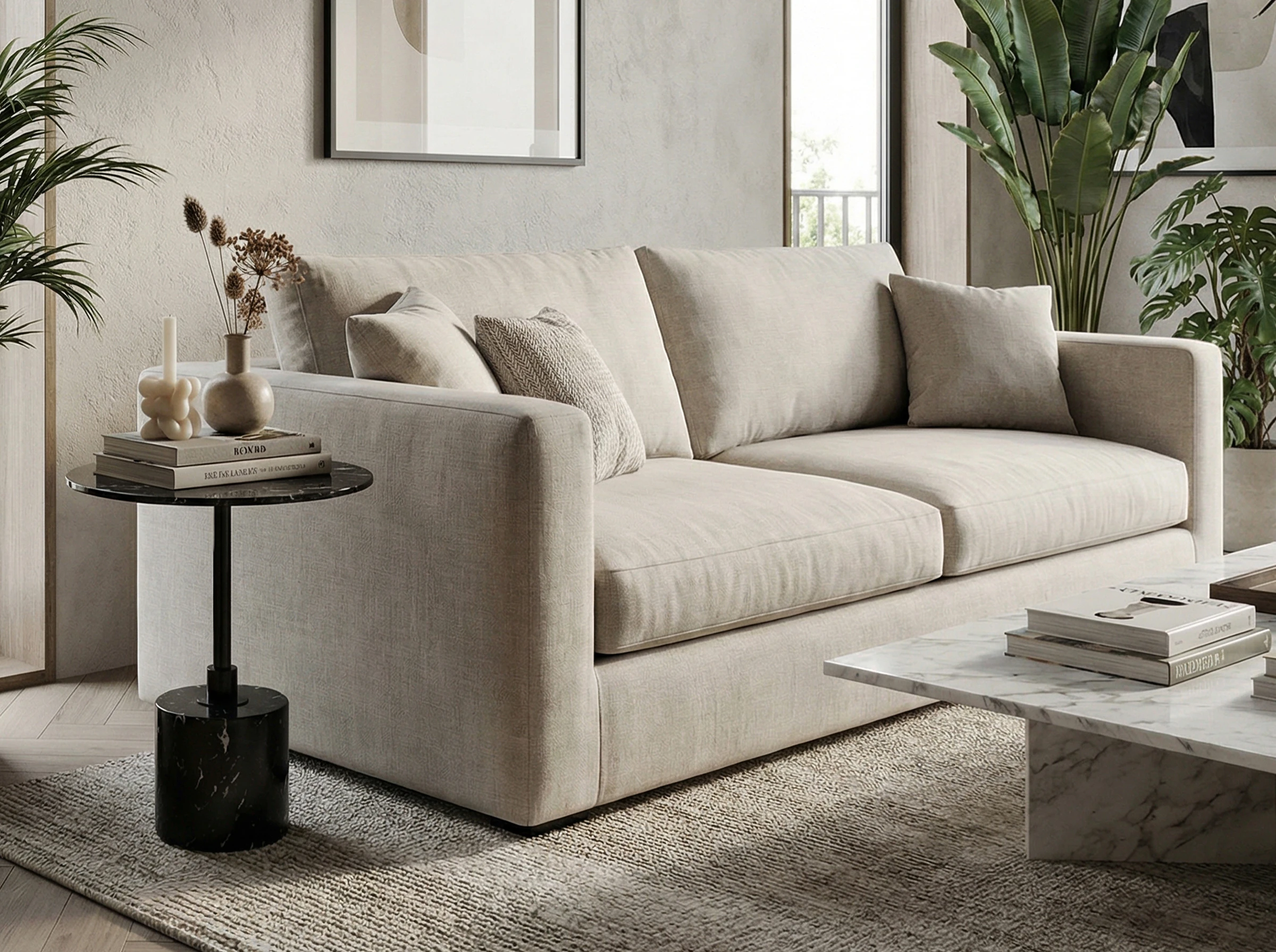 Bàn Tab Minlux MKL-ST05 đá tự nhiên nhiều màu sắc D40xH50