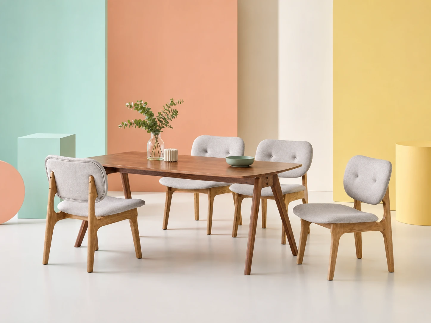 Ghế Ăn Phucora MKL-CLOUD da PU nhiều màu sắc 45x54x74