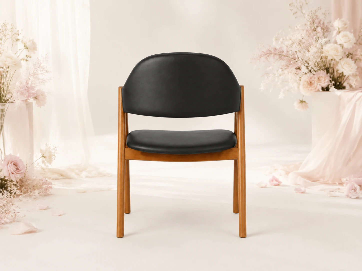 Ghế Ăn Phucora MKL-MONO da PU màu đen 49x53x70