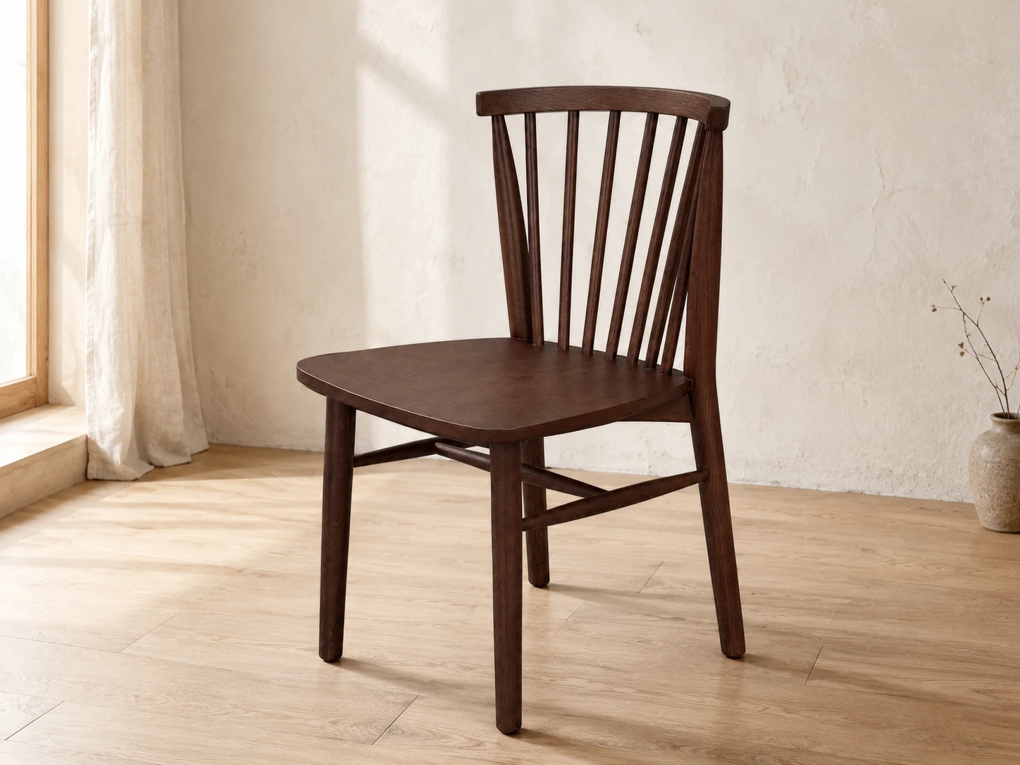 Ghế Ăn Phucora MKL-ROOT gỗ tự nhiên màu nâu 46x52x78