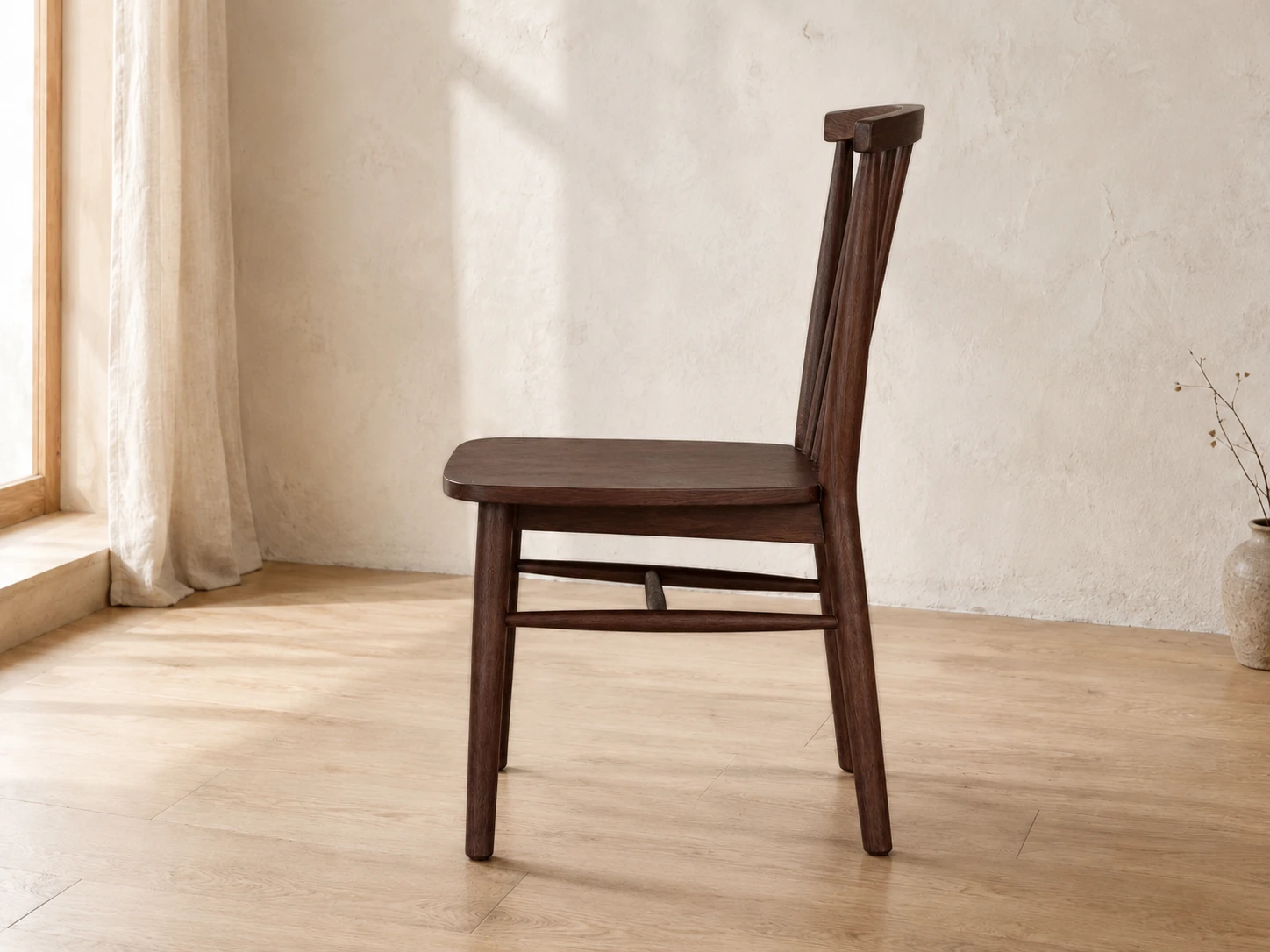 Ghế Ăn Phucora MKL-ROOT gỗ tự nhiên màu nâu 46x52x78