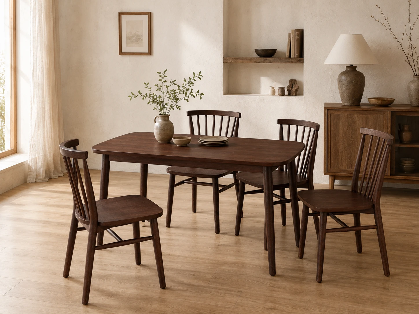 Ghế Ăn Phucora MKL-ROOT gỗ tự nhiên màu nâu 46x52x78