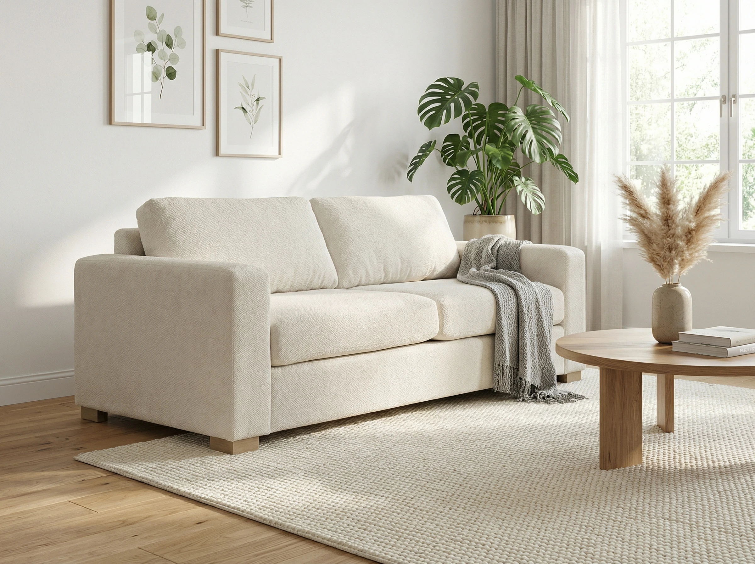 Sofa Văng Anbless MKL-LISA vải nhiều màu sắc 218x91x81