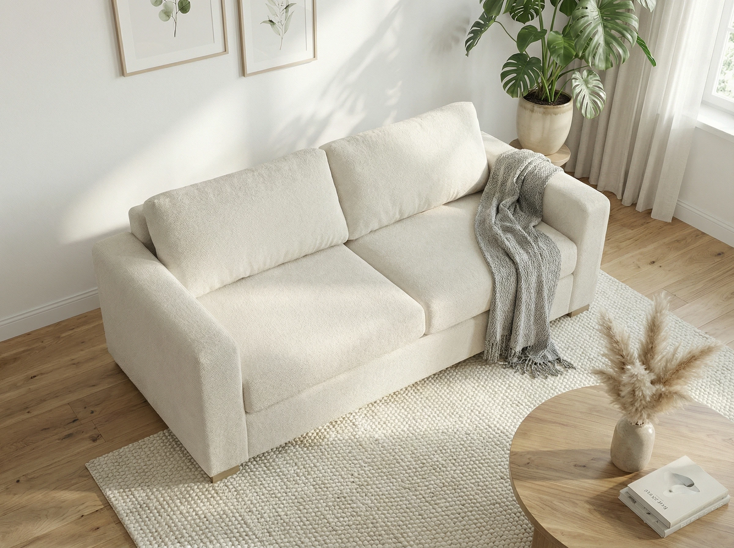 Sofa Văng Anbless MKL-LISA vải nhiều màu sắc 218x91x81