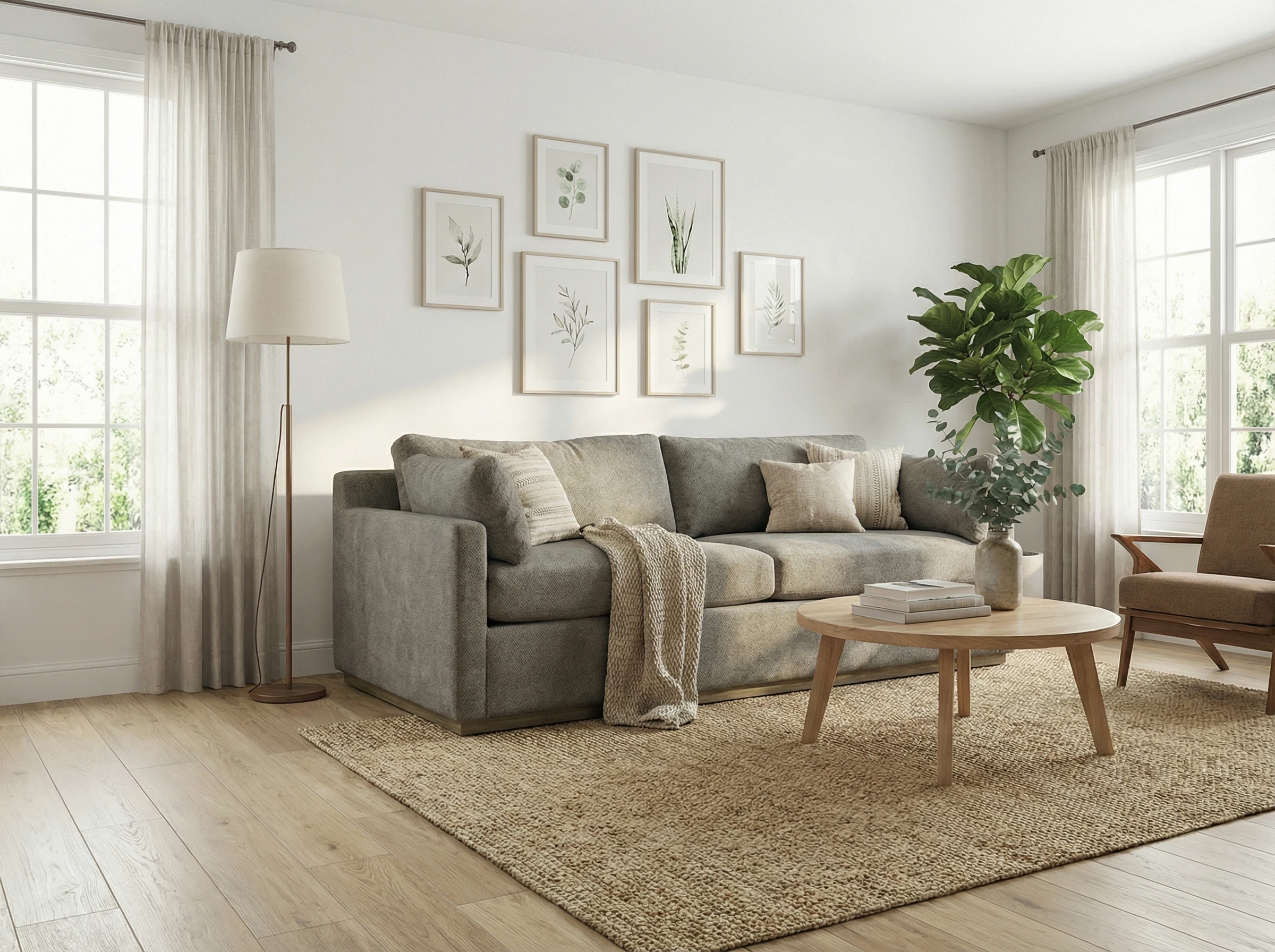 Sofa Văng Anbless MKL-POLA vải nhiều màu sắc 218x91x81