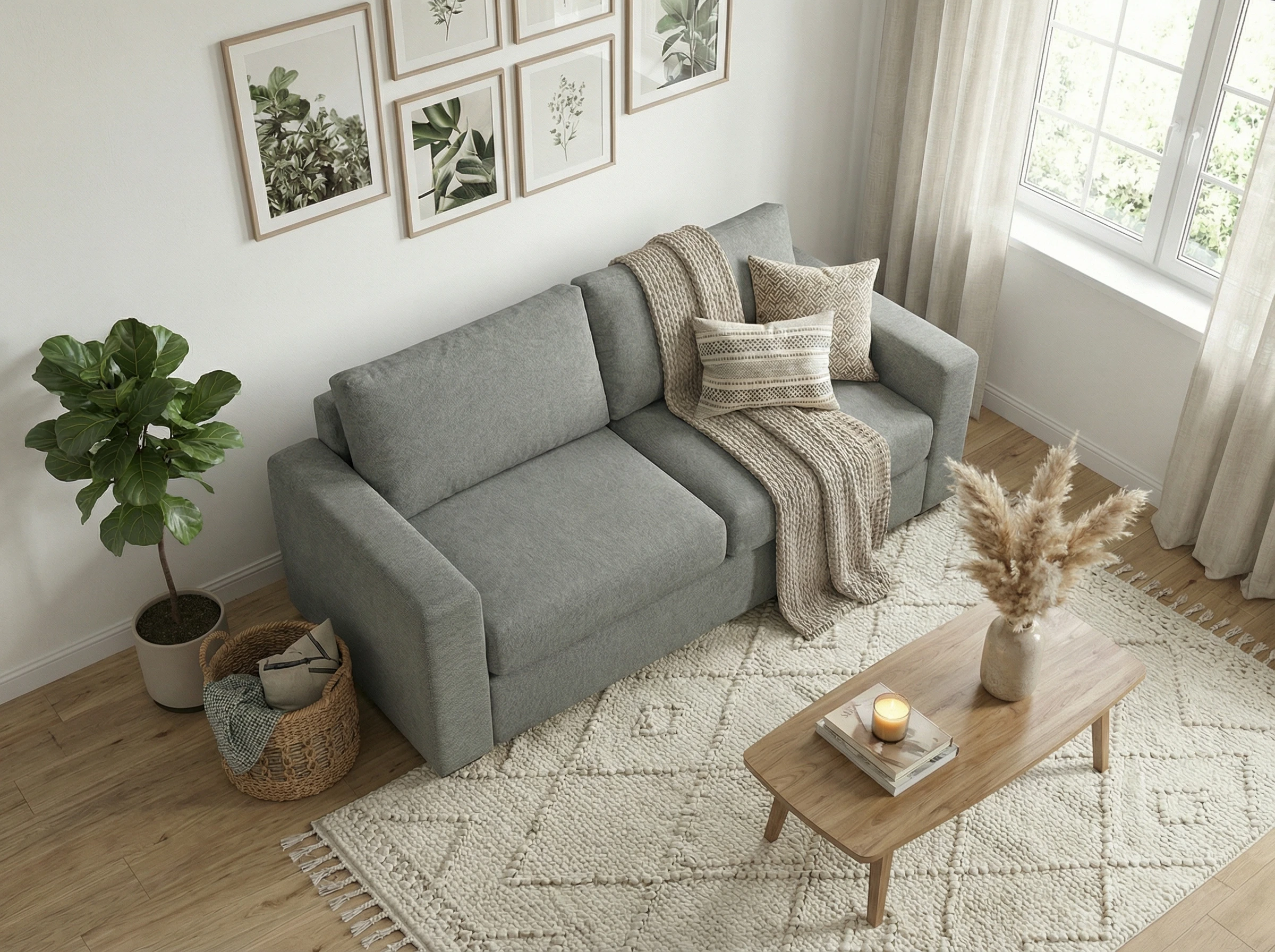 Sofa Văng Anbless MKL-QUEEN vải nhiều màu sắc 218x91x81